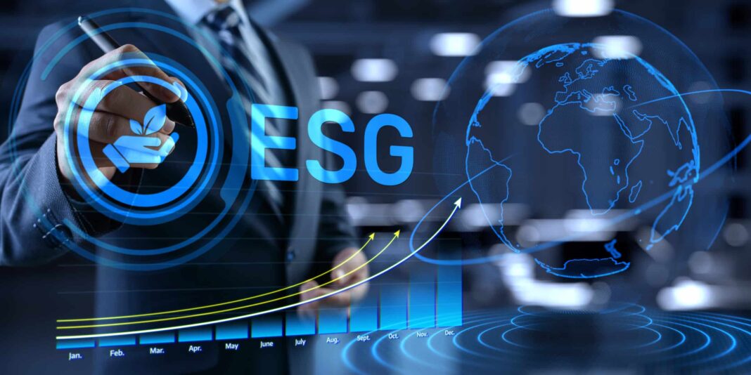 ESG Strategies with bisiness man