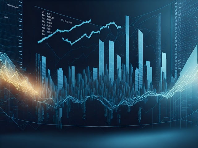 Line graph with upward trend 