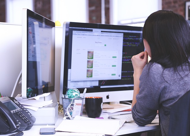  A person analyzing financial data on a computer, representing the digital age of modern wealth creation.